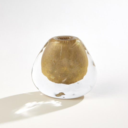 Global Views Conical Gold Vase