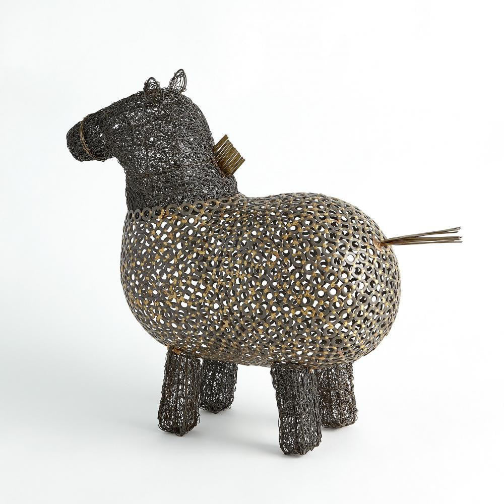 Global Views Crazy Fat Pony Sculpture