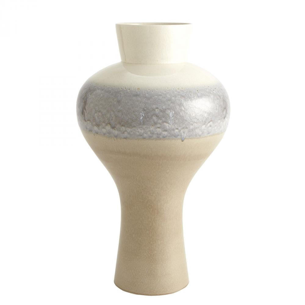Global Views Cream Rises Swell Large Vase