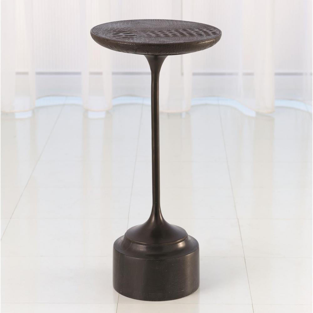 Global Views Croc Drinks Bronze Table