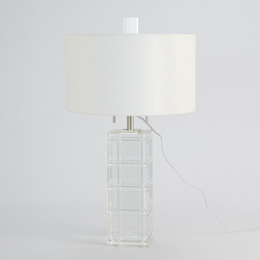Global Views Crystal Plaid Table Lamp