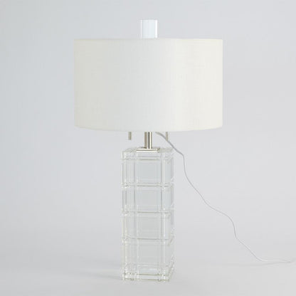 Global Views Crystal Plaid Table Lamp