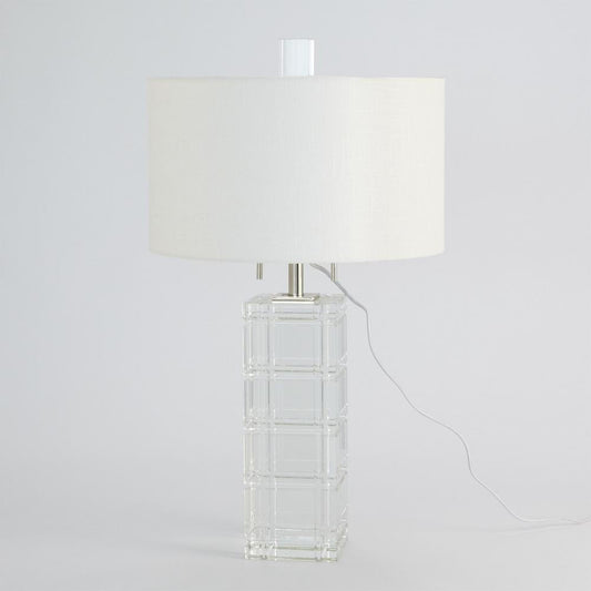Global Views Crystal Plaid Table Lamp