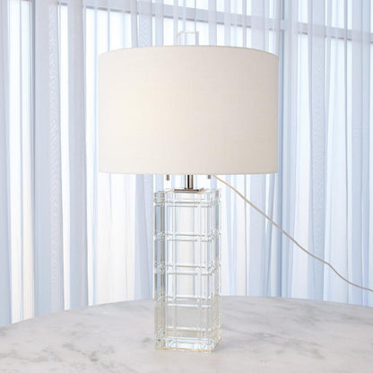 Global Views Crystal Plaid Table Lamp