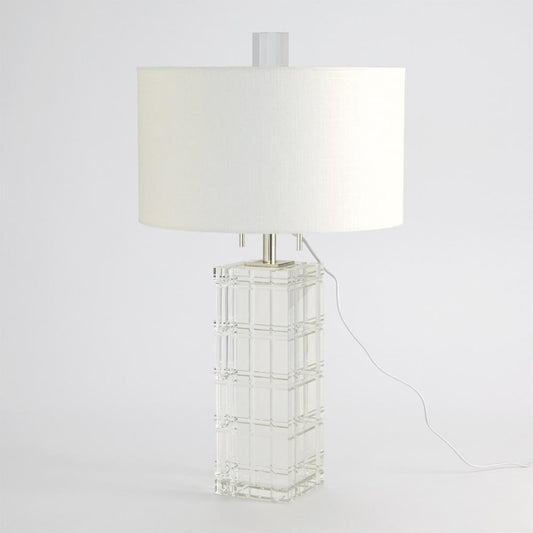 Global Views Crystal Plaid Table Lamp