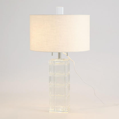 Global Views Crystal Plaid Table Lamp
