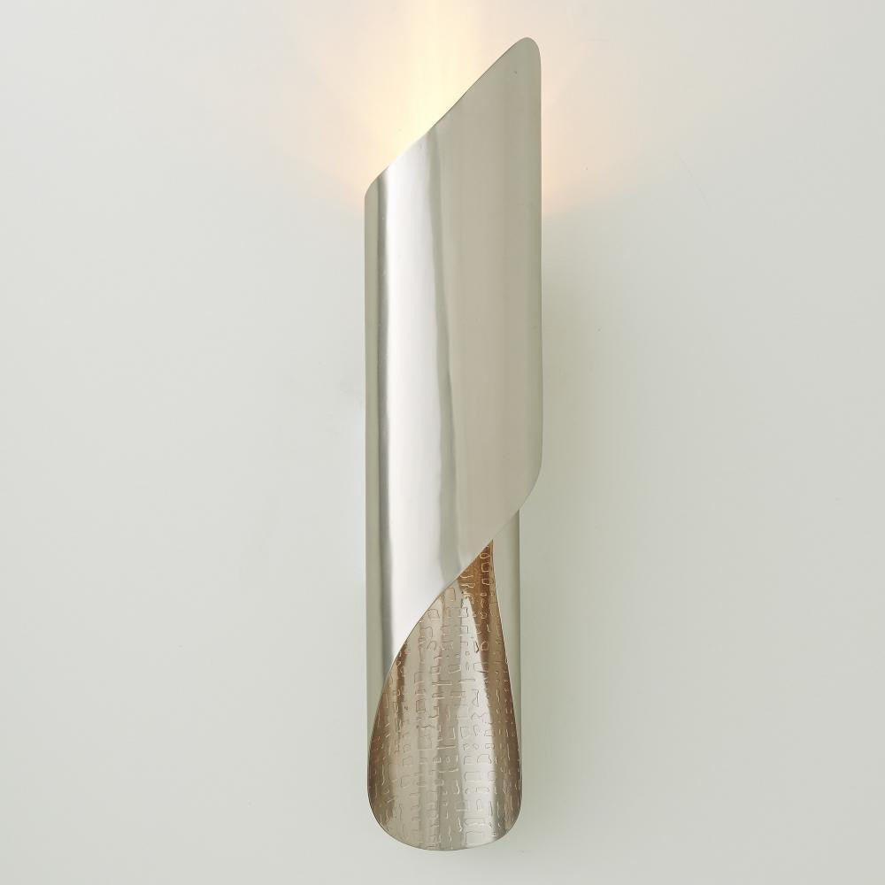 Global Views Curl Antique Nickel Wall Sconce HW