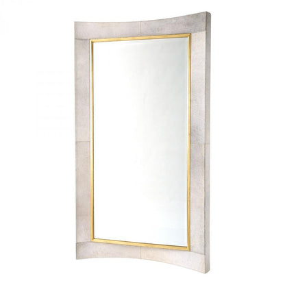 Global Views Curved Floor Mirror - White Hair - on - Hide, Global Views Company 9.92727 YV0M040H27