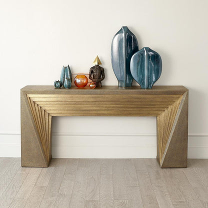 Global Views Deco Brass Console