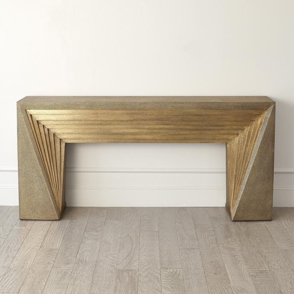 Global Views Deco Brass Console
