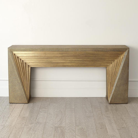 Global Views Deco Brass Console