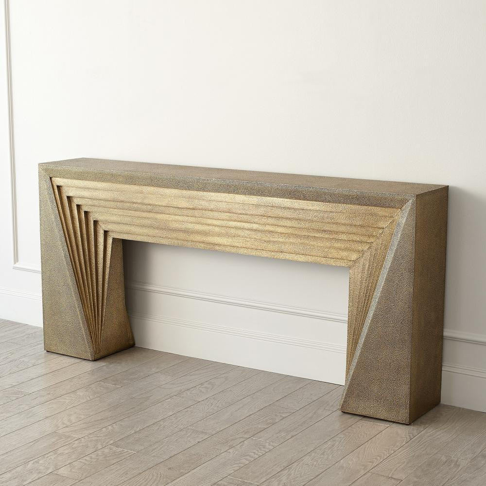 Global Views Deco Brass Console