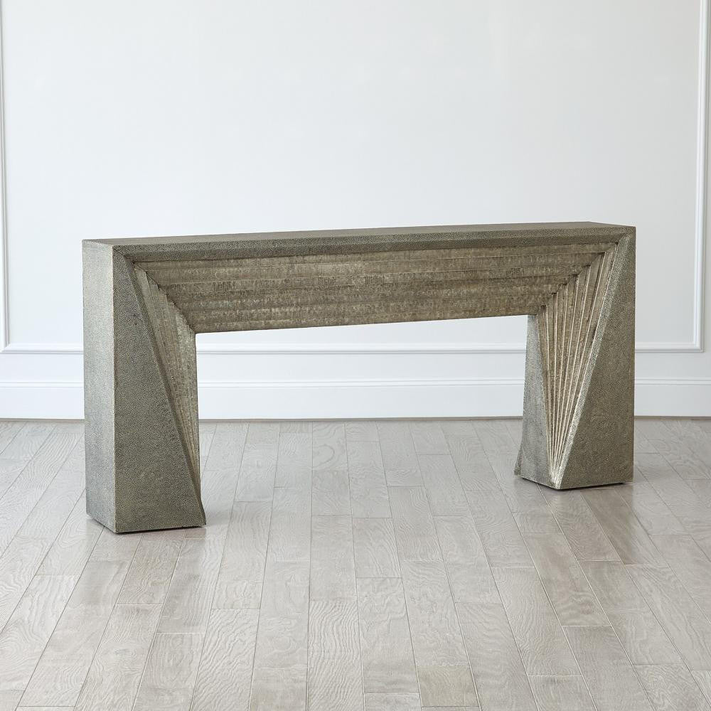 Global Views Deco Nickel Console