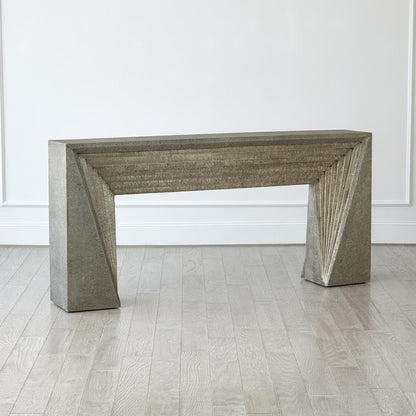 Global Views Deco Nickel Console