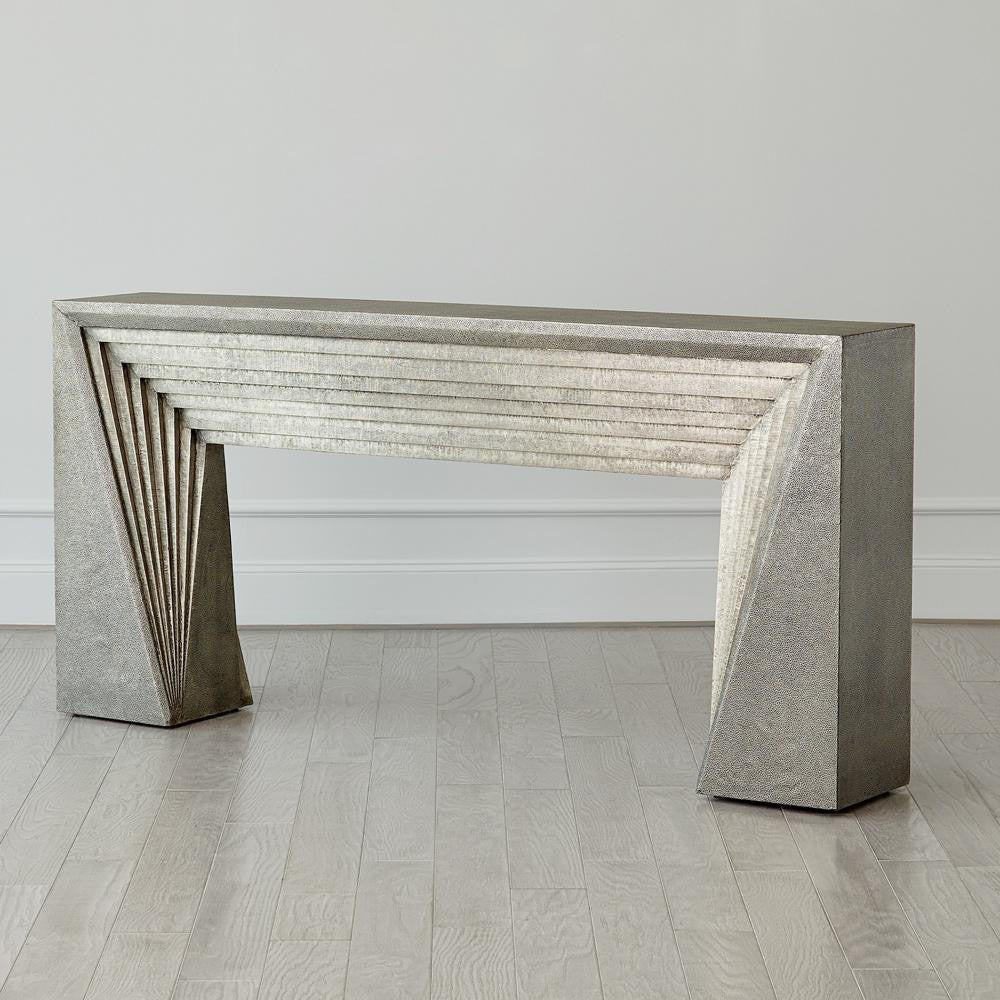 Global Views Deco Nickel Console