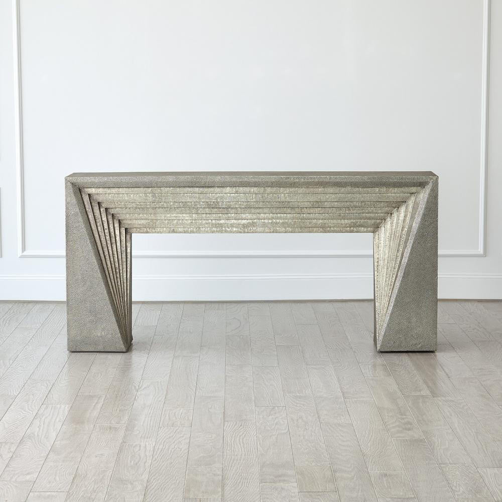 Global Views Deco Nickel Console