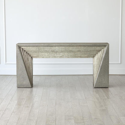Global Views Deco Nickel Console