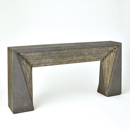 Global Views Deco Nickel Console