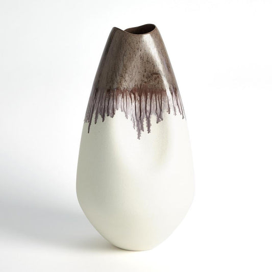 Global Views Dented Large Amethyst Drip Vase