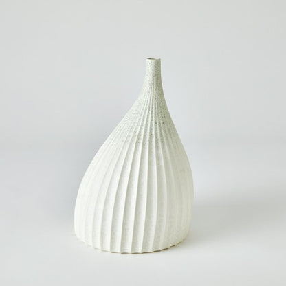 Global Views Dewdrop Large White Vase