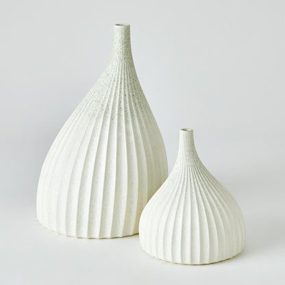 Global Views Dewdrop Large White Vase