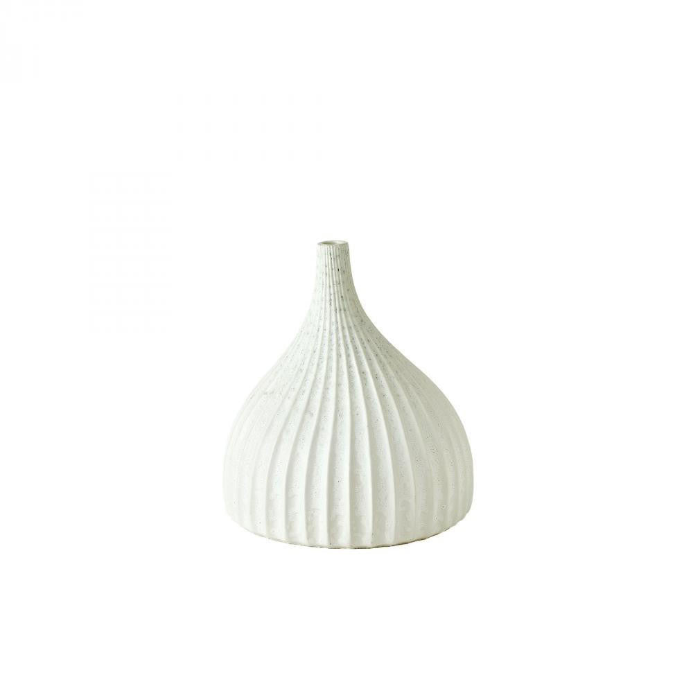 Global Views Dewdrop Small White Vase