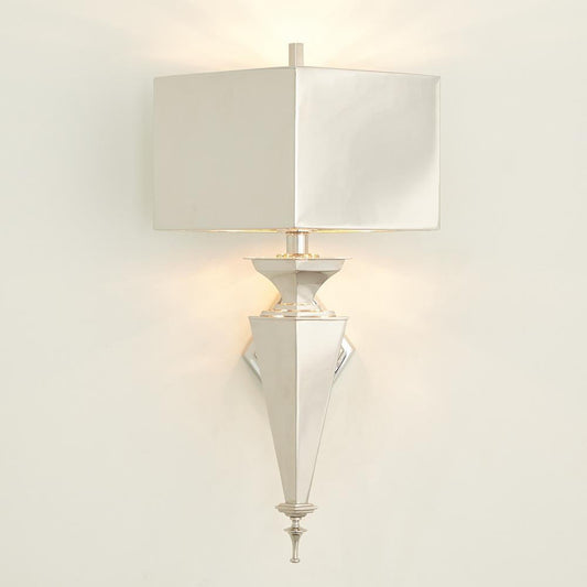 Global Views Diamond Nickel Wall Sconce