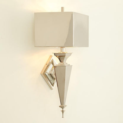 Global Views Diamond Nickel Wall Sconce