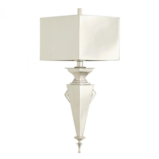 Global Views Diamond Nickel Wall Sconce