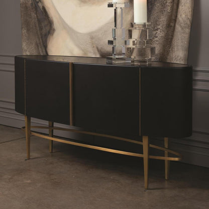Global Views Ellipse Ebony Sideboard