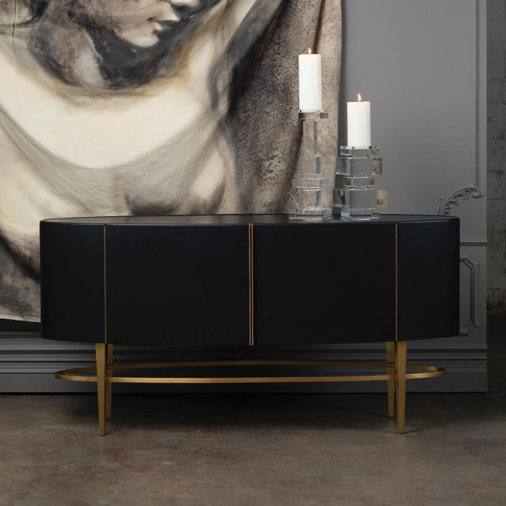 Global Views Ellipse Ebony Sideboard