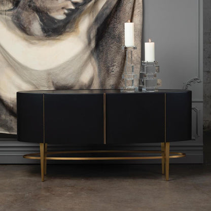 Global Views Ellipse Ebony Sideboard
