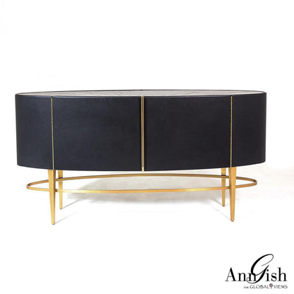 Global Views Ellipse Ebony Sideboard
