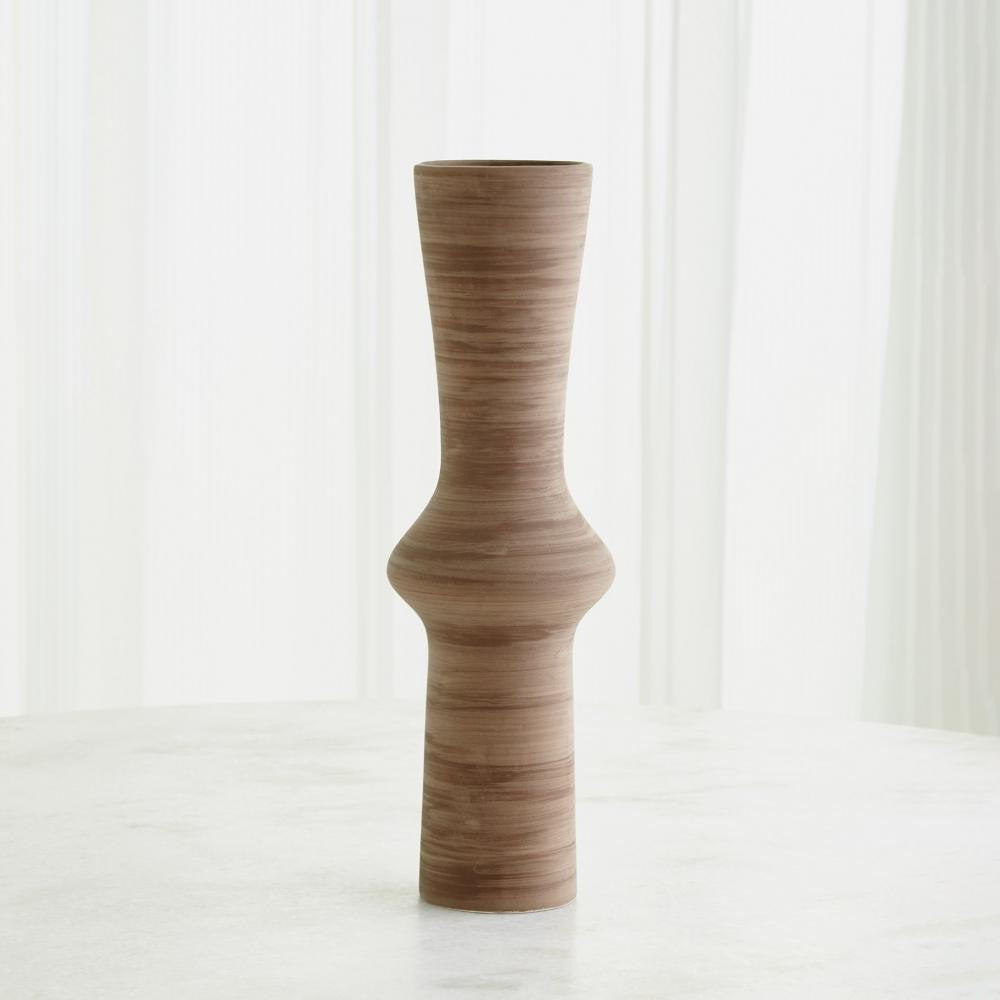 Global Views Expo Low Neck Brown Vase