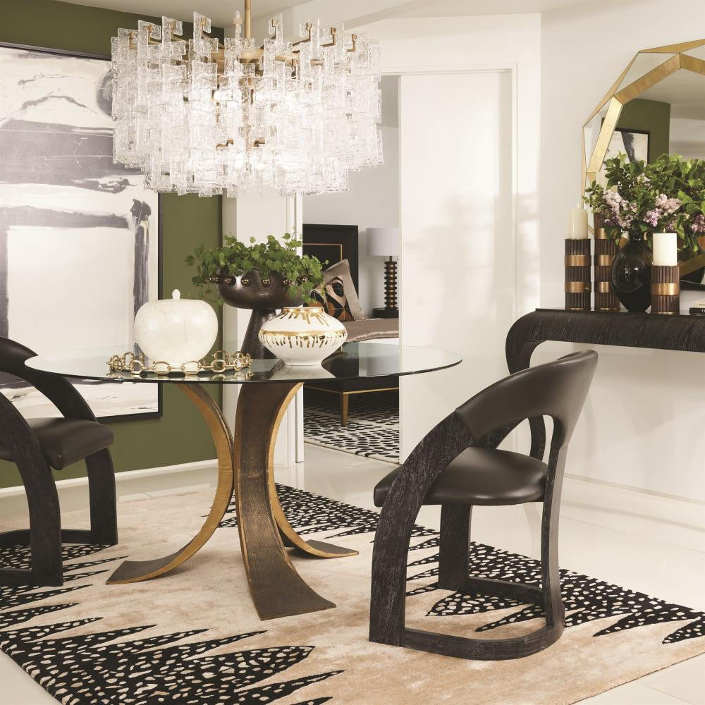 Global Views Exposition Brushed Brass Chandelier
