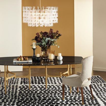 Global Views Exposition Brushed Brass Chandelier