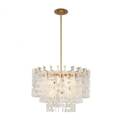Global Views Exposition Brushed Brass Chandelier