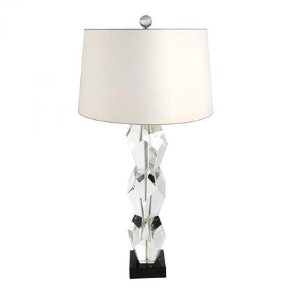 Global Views Facet Block Table Lamp Triple