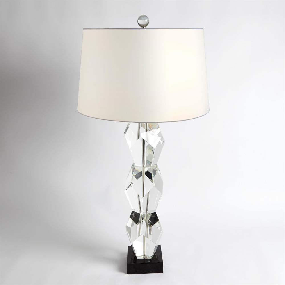 Global Views Facet Block Table Lamp Triple