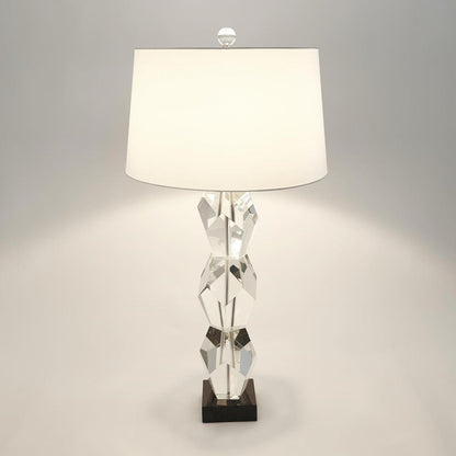 Global Views Facet Block Table Lamp Triple