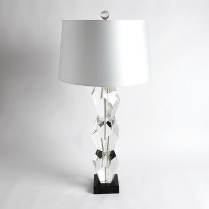 Global Views Facet Block Table Lamp Triple