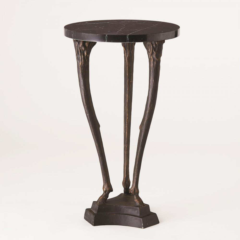 Global Views Fawn Leg Bronze Side Table