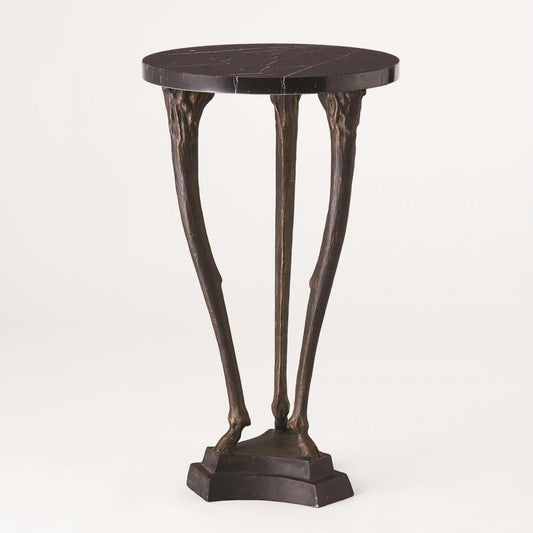 Global Views Fawn Leg Bronze Side Table