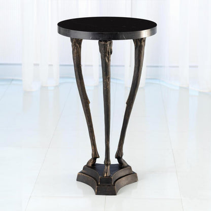 Global Views Fawn Leg Bronze Side Table