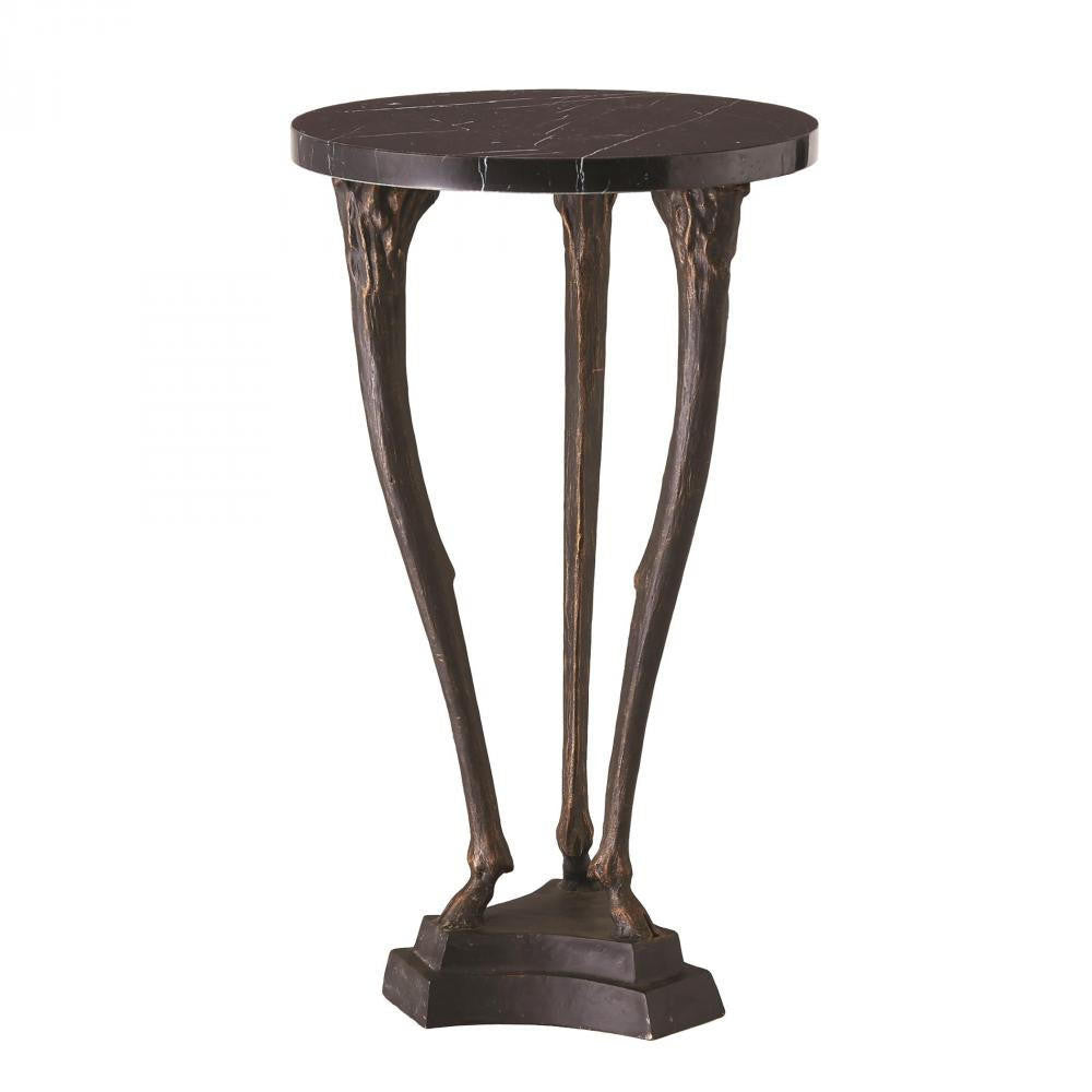 Global Views Fawn Leg Bronze Side Table