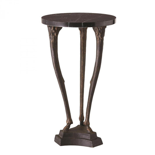 Global Views Fawn Leg Bronze Side Table