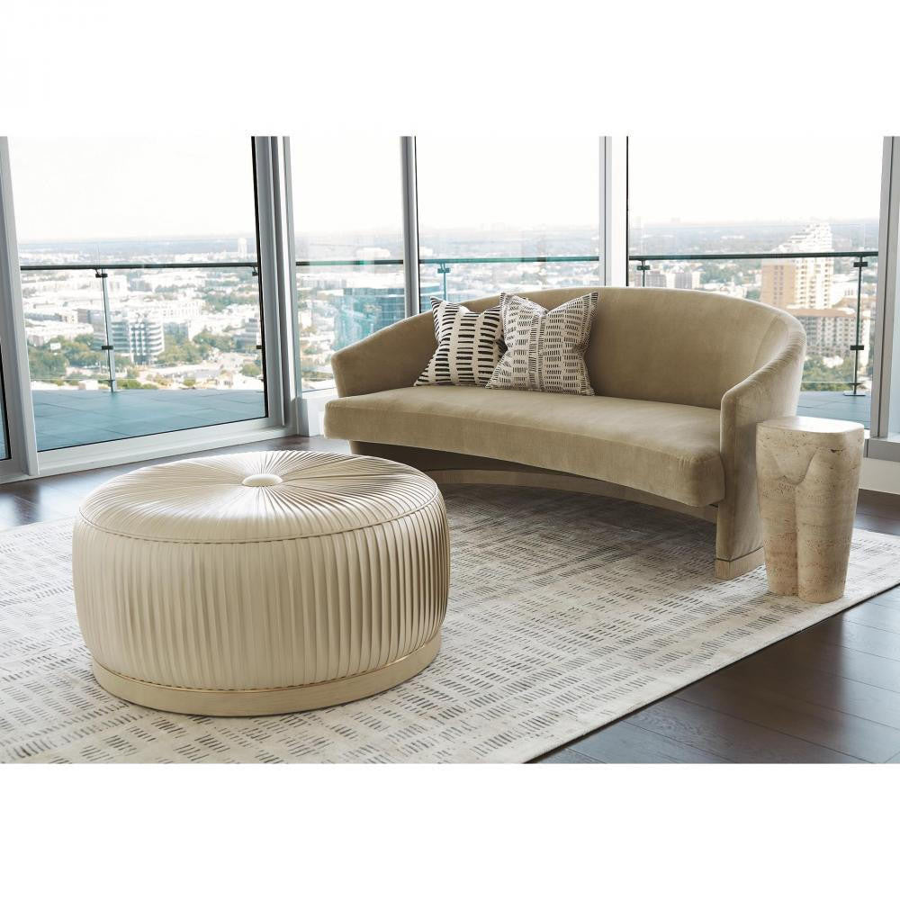 Global Views Femme Travertine Stool