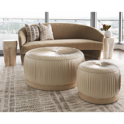 Global Views Femme Travertine Stool