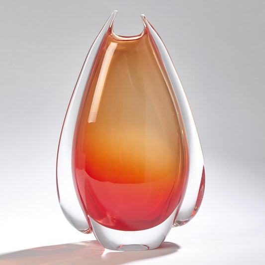 Global Views Fin Large Cinnabar Vase