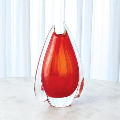 Global Views Fin Medium Cinnabar Vase